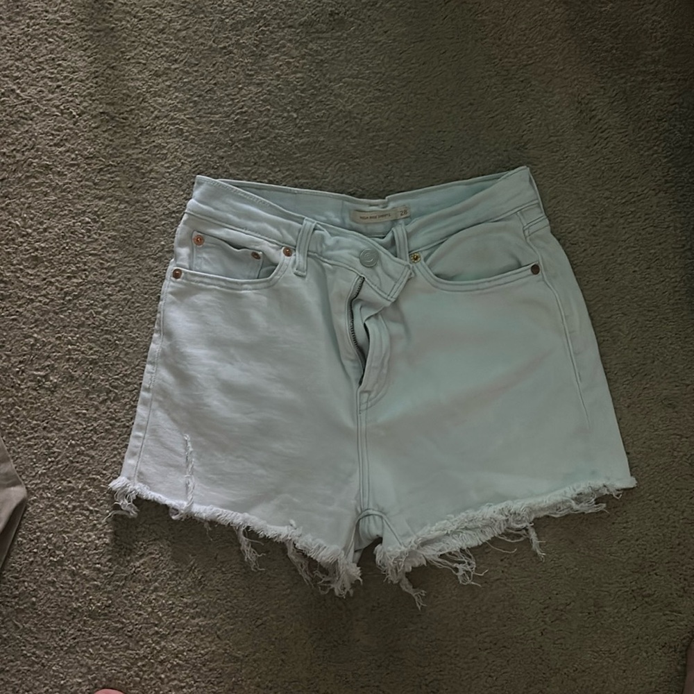 Levi high rise shorts
